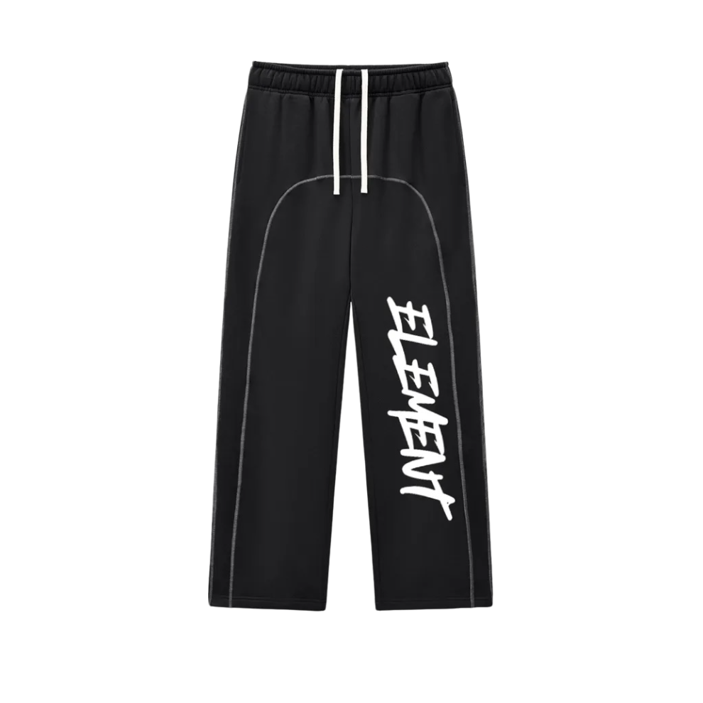 Contrast-Stitched Fleece Sweatpants